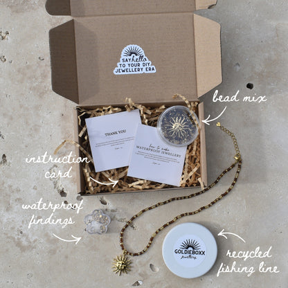 Retro Sun Necklace Mini Bead Kit - Goldieboxx Jewellery