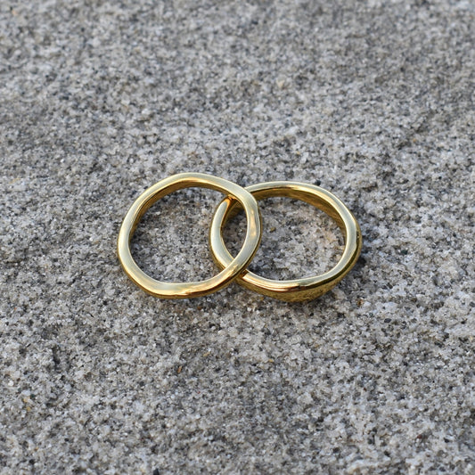 Organic Gold Ring - Goldieboxx Jewellery