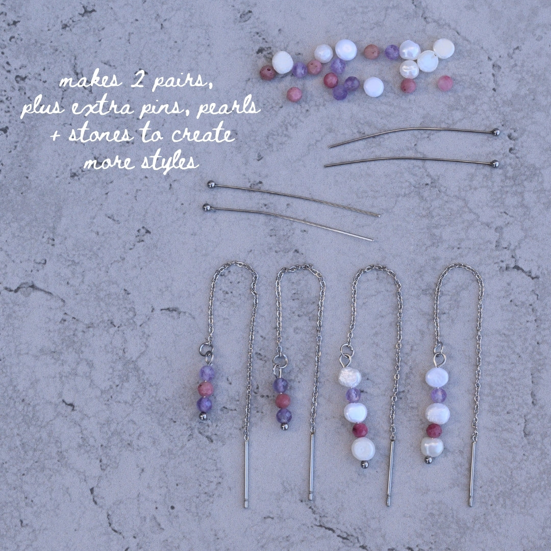 Threader Earrings Mini Kit - Goldieboxx Jewellery