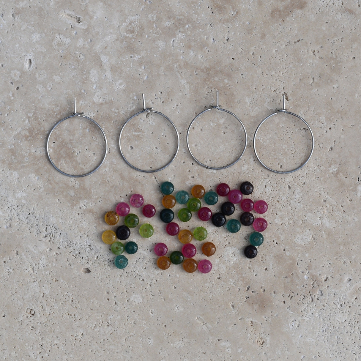 Tourmaline Hoops Mini Bead Kit