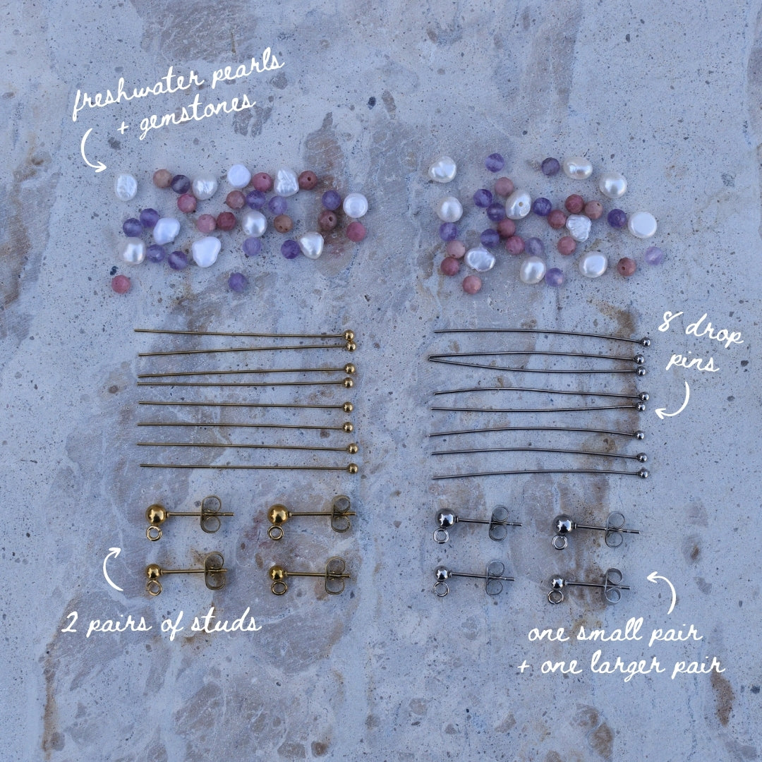 Stud Earrings Mini Kit - Goldieboxx Jewellery