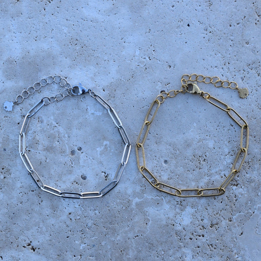 Paperclip Link Bracelet - Goldieboxx Jewellery