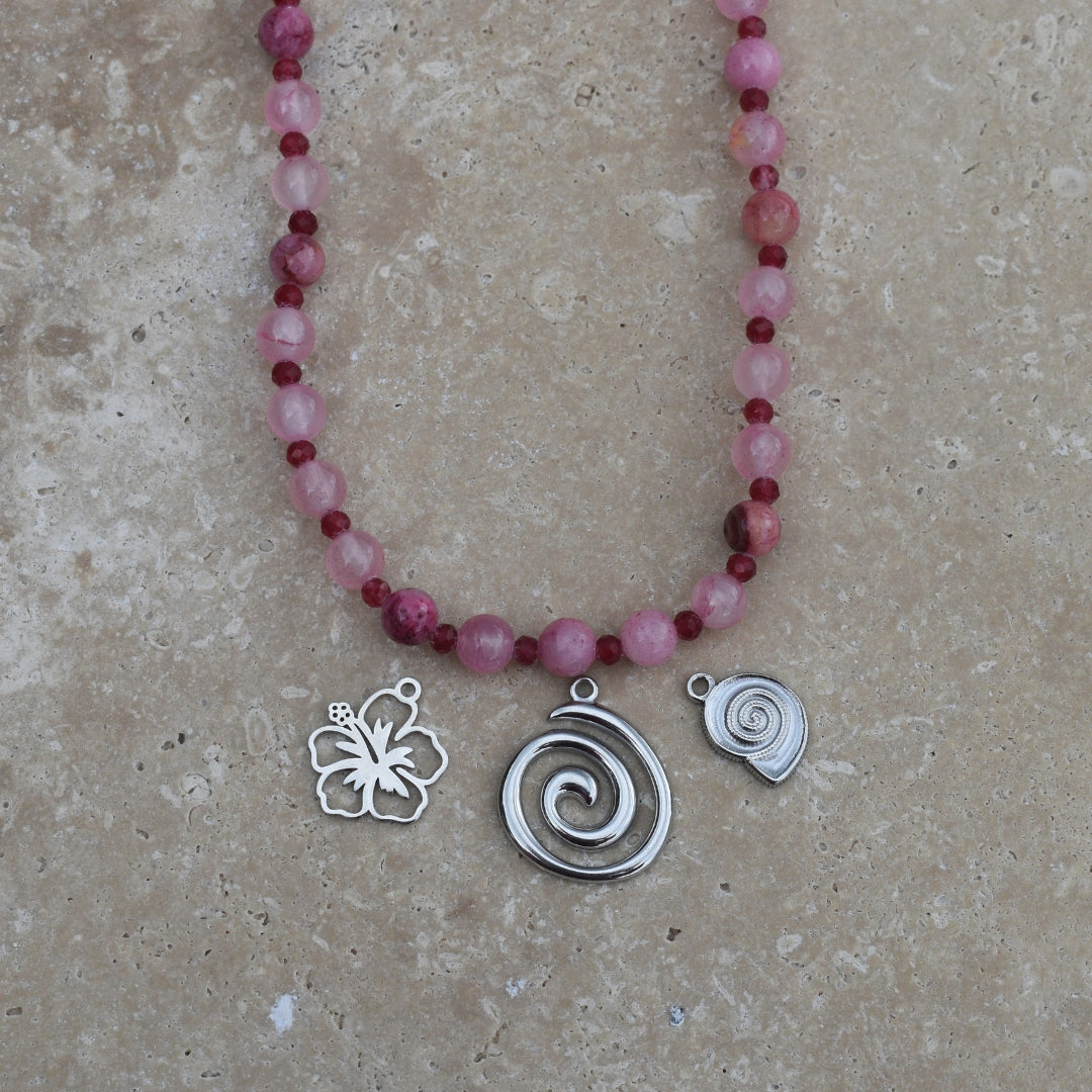 Pink Agate and Ruby Mini Bead Kit - Goldieboxx Jewellery