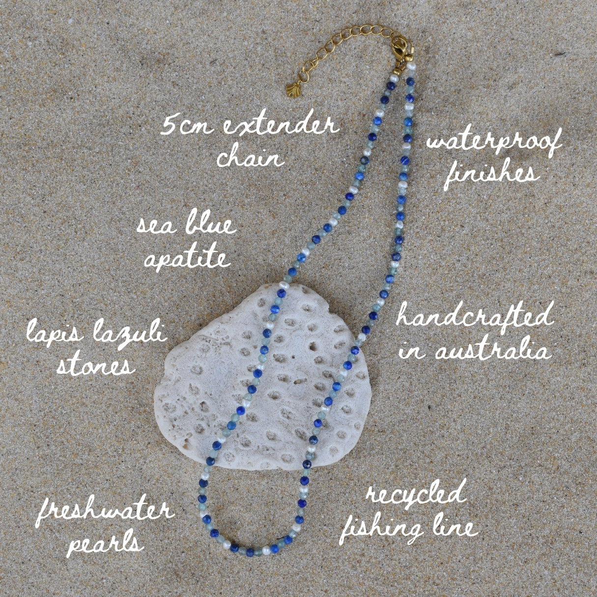 Blue Crush Necklace - Goldieboxx Jewellery