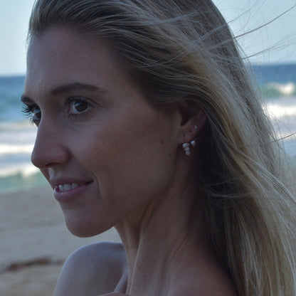 Pearl & Agate Drop Mini Earring Kit - Goldieboxx Jewellery