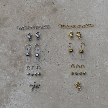 Rainbow Sunglass Cord Mini Bead Kit - Goldieboxx Jewellery