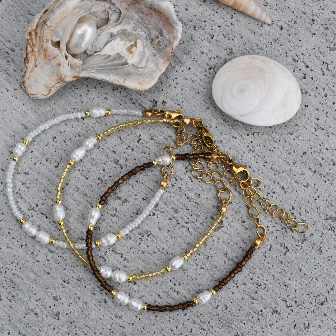 Sea Glass Bracelet - Goldieboxx Jewellery