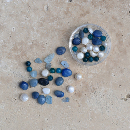 Whitehaven Blue Mini Bead Kit - Goldieboxx Jewellery