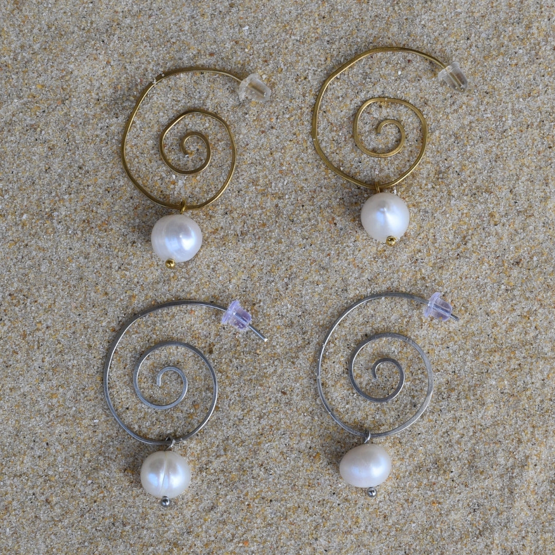 Spiral Earrings - Goldieboxx Jewellery