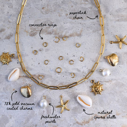 Multi Charm Necklace Kit - Goldieboxx Jewellery