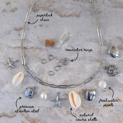 Multi Charm Necklace Kit - Goldieboxx Jewellery