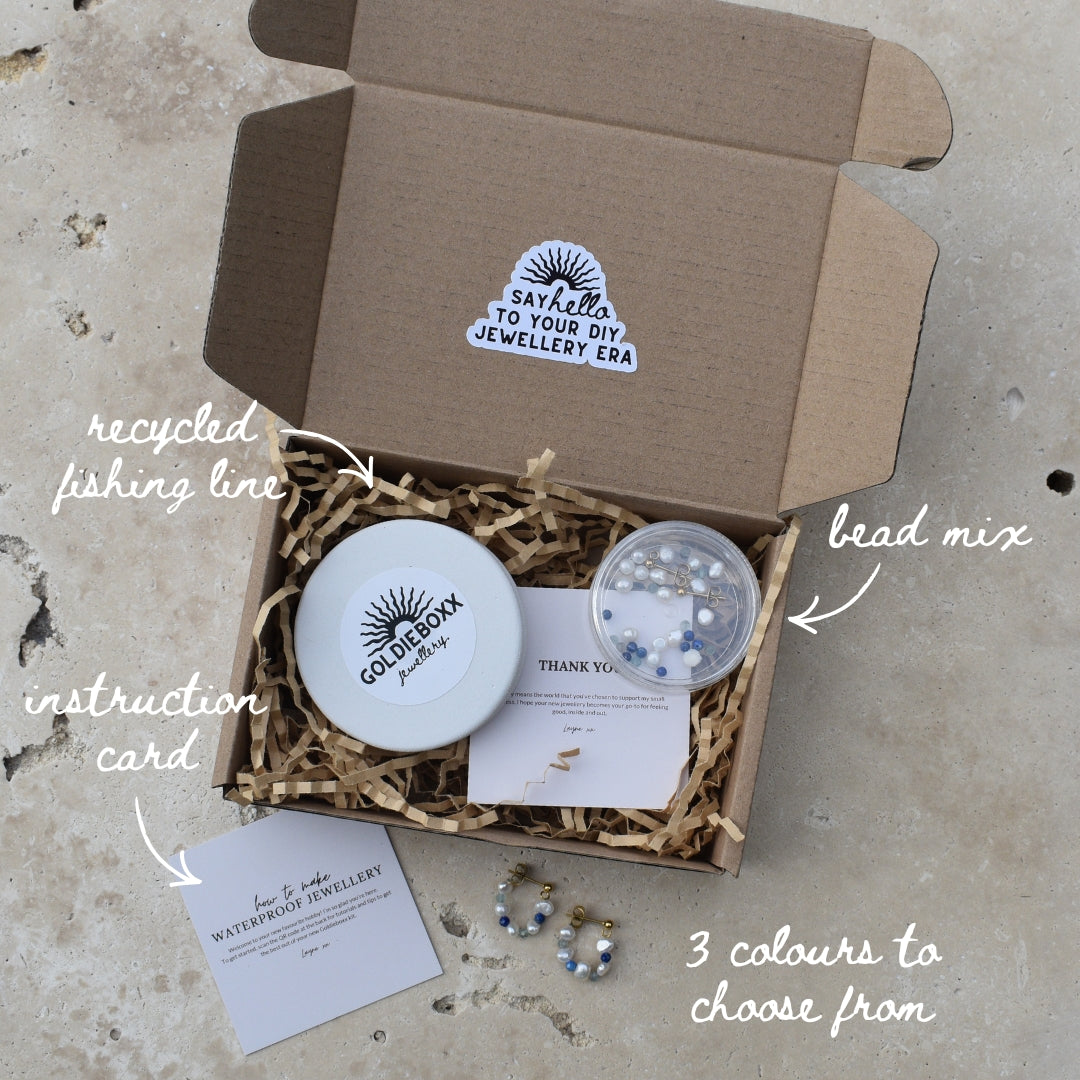 Beaded Hoops Mini Kit - Goldieboxx Jewellery