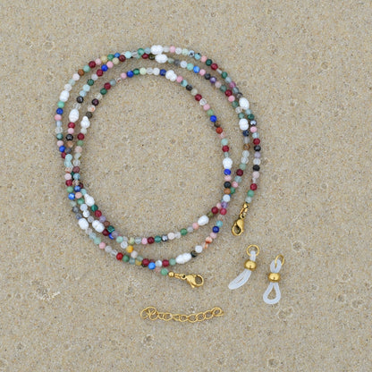 Rainbow Sunglass Cord Mini Bead Kit - Goldieboxx Jewellery