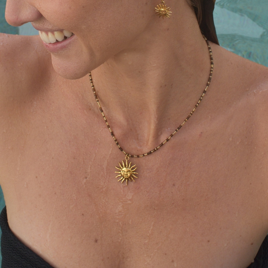 Retro Sun Necklace Mini Bead Kit - Goldieboxx Jewellery