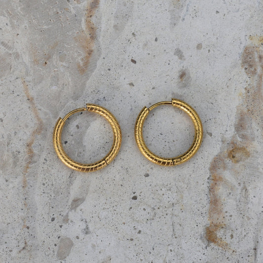 Classic Gold Hoops - Goldieboxx Jewellery