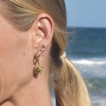 Retro Sun Earrings - Goldieboxx Jewellery
