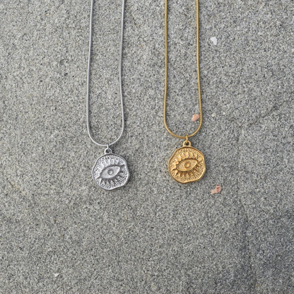 Greek Eye Necklace - Goldieboxx Jewellery