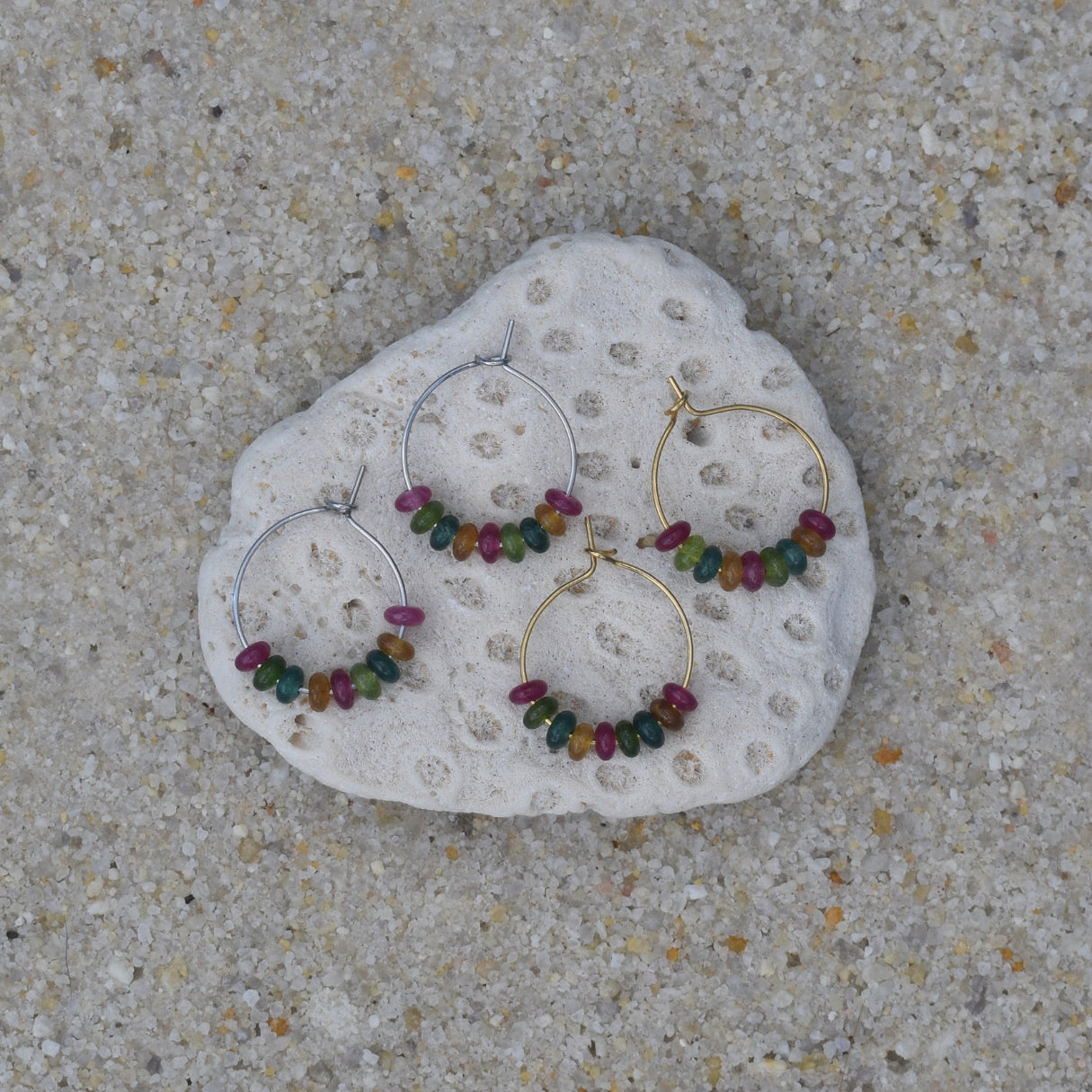 Tourmaline Hoops Mini Bead Kit