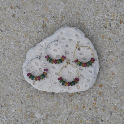 Tourmaline Hoops Mini Bead Kit