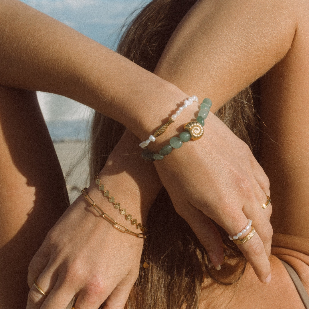 Sardine and Pearl Bracelet - Goldieboxx Jewellery
