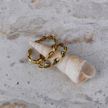 Greek Eye Ring - Goldieboxx Jewellery