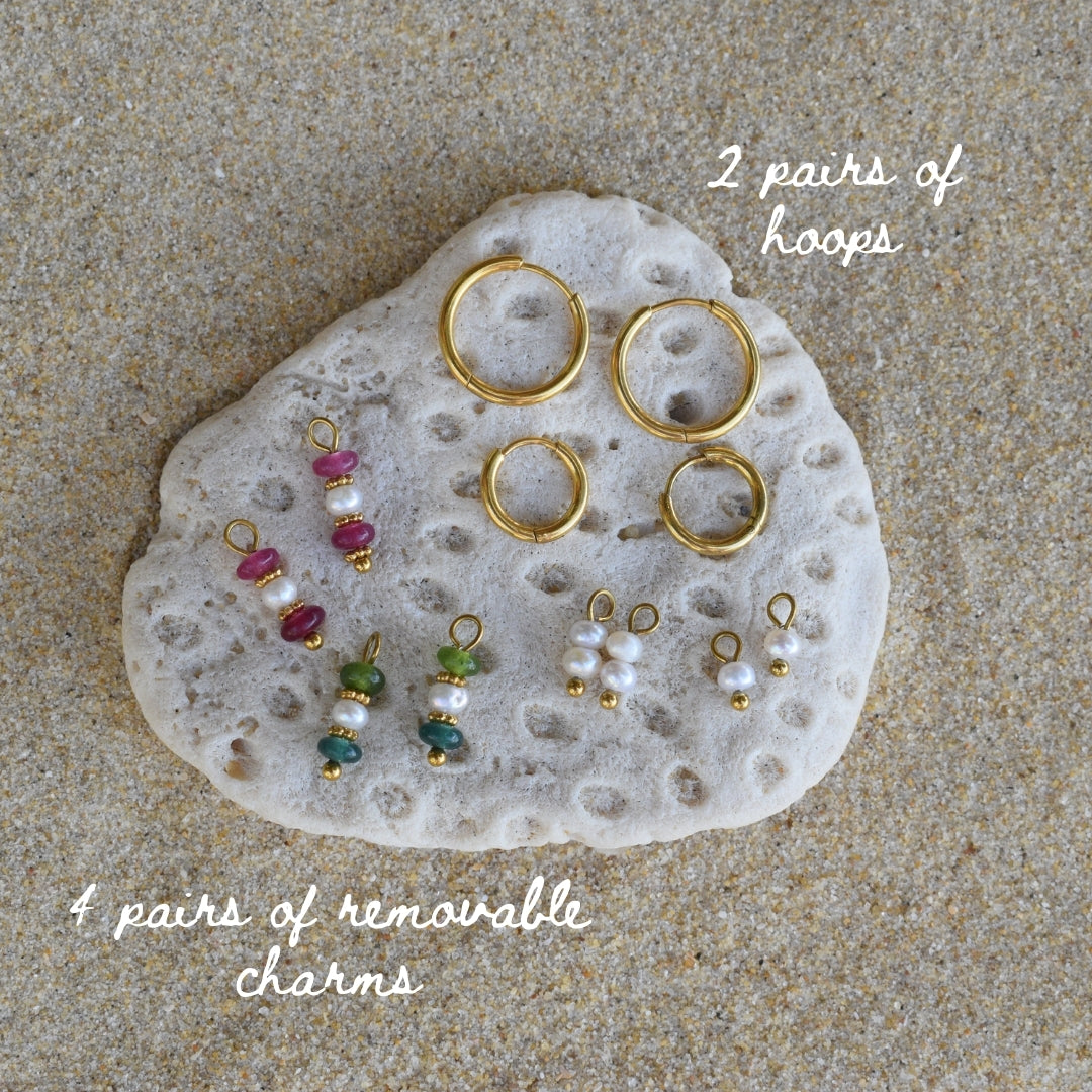 Tourmaline Hoop Kit - Goldieboxx Jewellery