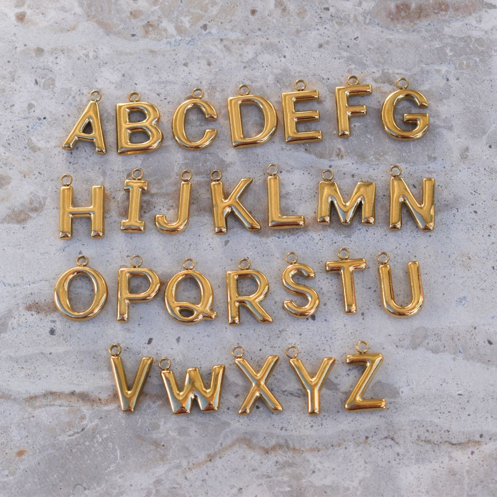 Letter Charm - Goldieboxx Jewellery