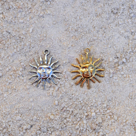 Large Sun Charm - Goldieboxx Jewellery