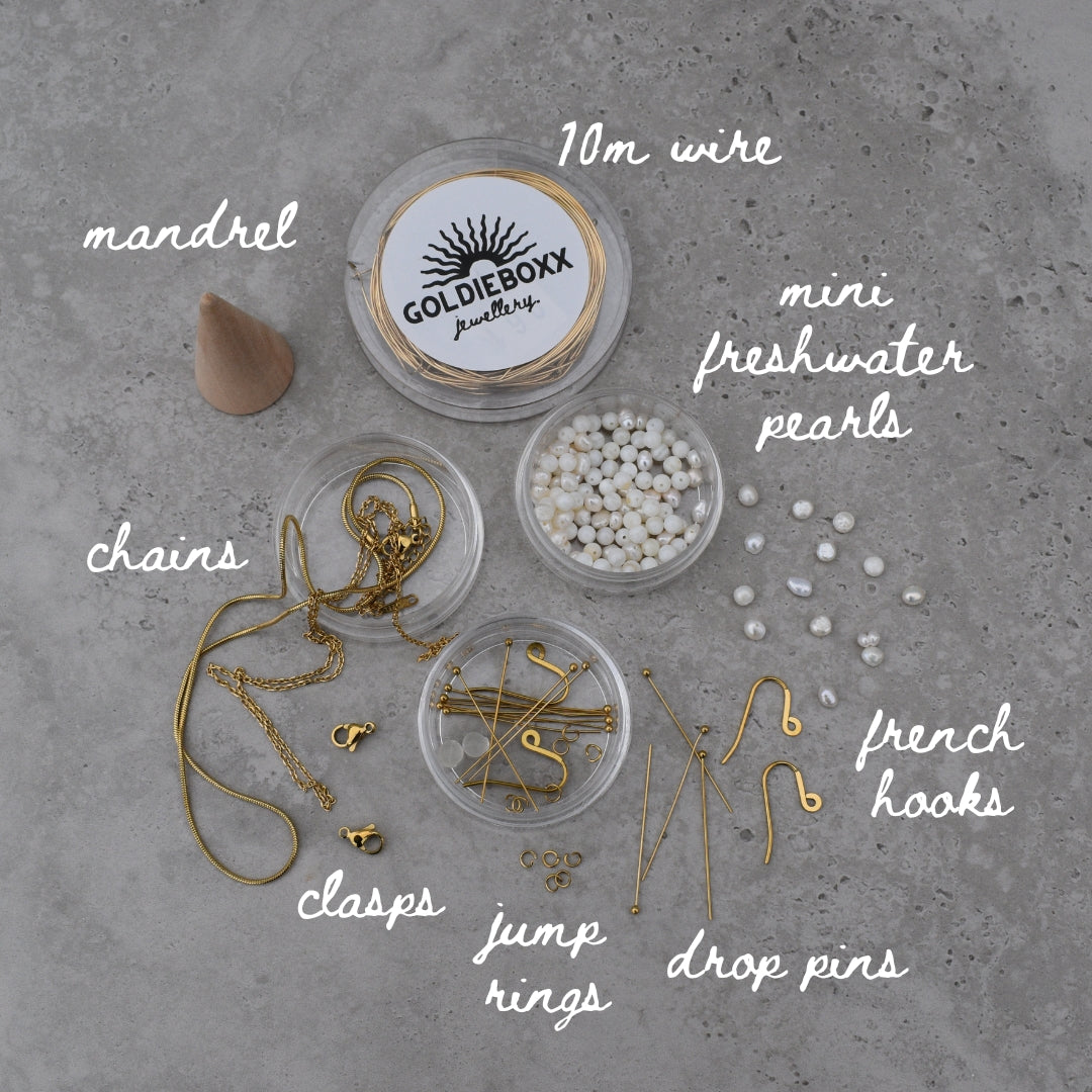 Wire Jewellery Making Kit - Goldieboxx Jewellery