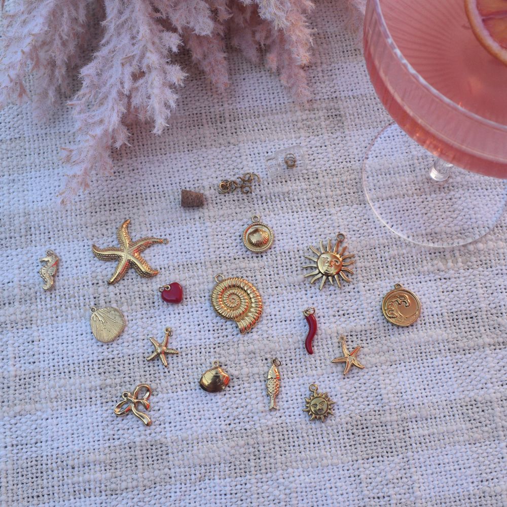 Spiral Shell Charm - Goldieboxx Jewellery