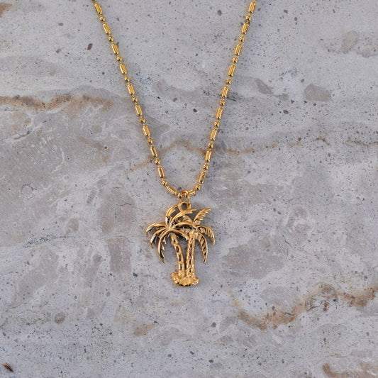 Island Palm Necklace - Goldieboxx Jewellery