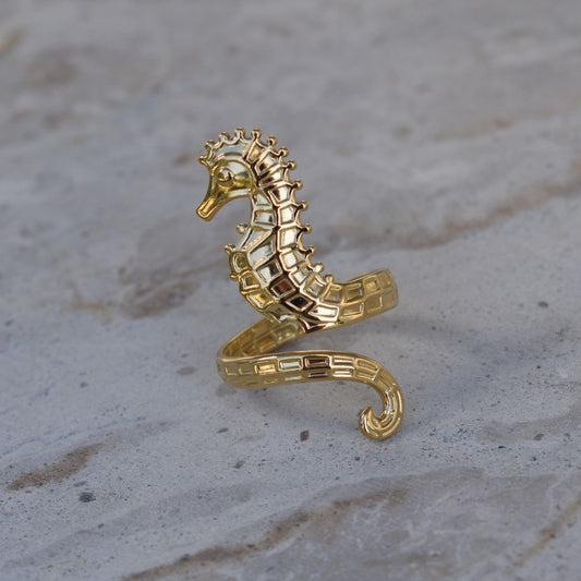 Seahorse Ring - Goldieboxx Jewellery