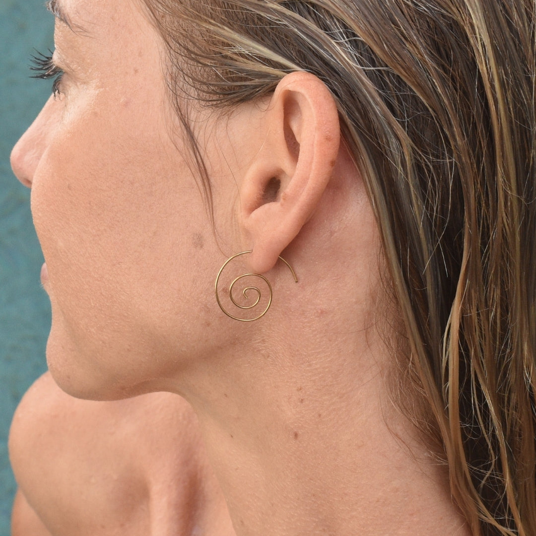 Spiral Earrings - Goldieboxx Jewellery