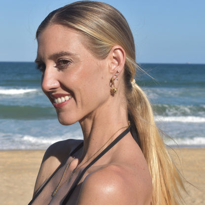 Retro Sun Earrings - Goldieboxx Jewellery