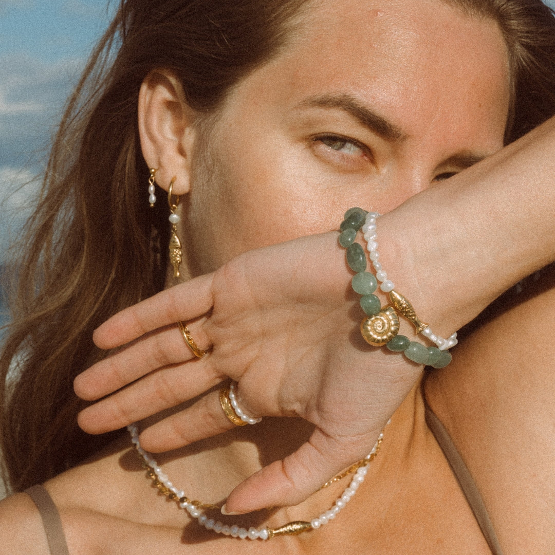 Sardine and Pearl Bracelet - Goldieboxx Jewellery