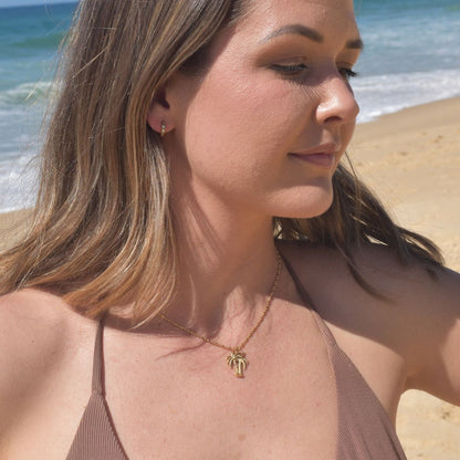 Island Palm Necklace - Goldieboxx Jewellery