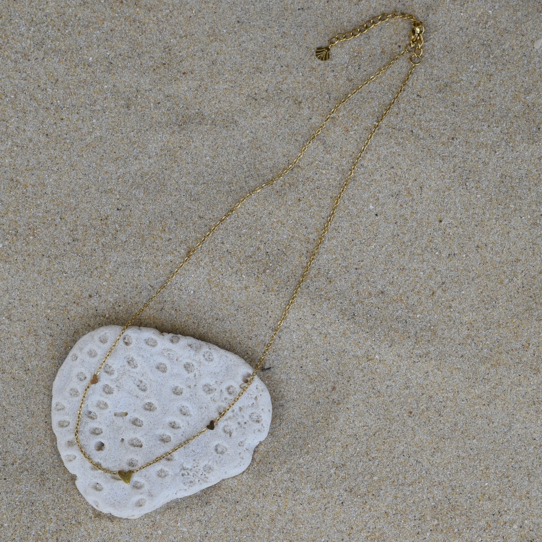 Dainty Hearts Necklace - Goldieboxx Jewellery