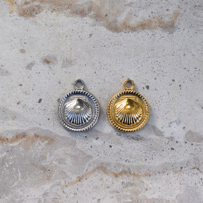 Shell Stamp Charm - Goldieboxx Jewellery