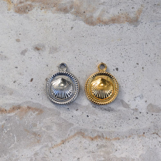 Shell Stamp Charm - Goldieboxx Jewellery