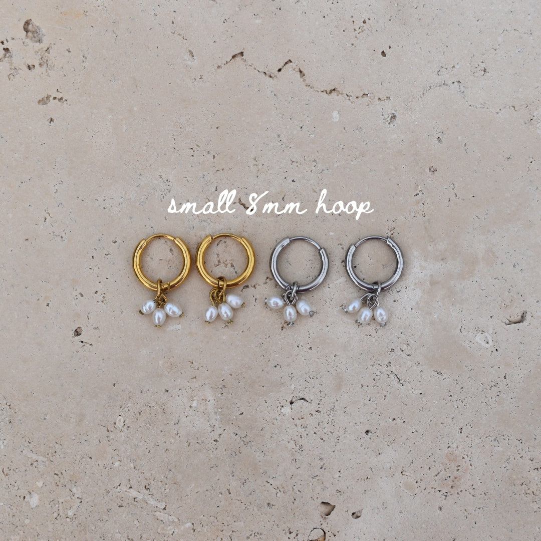 Pearl Tassel Hoops - Goldieboxx Jewellery