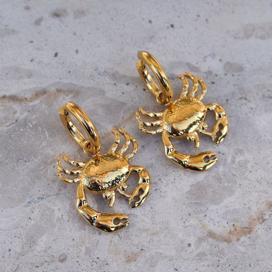 Crab Hoops - Goldieboxx Jewellery
