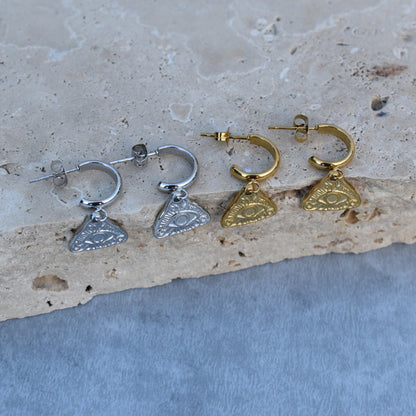Turkish Eye Hoops - Goldieboxx Jewellery