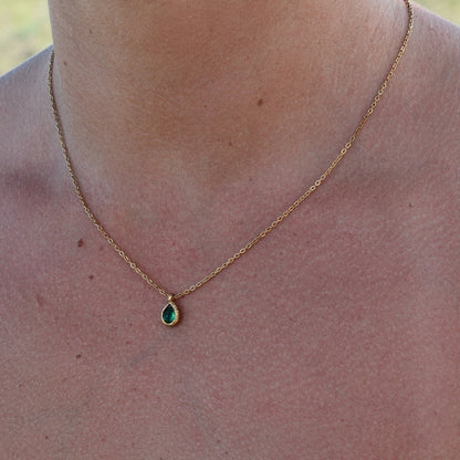 Teardrop Stone Necklace - Goldieboxx Jewellery