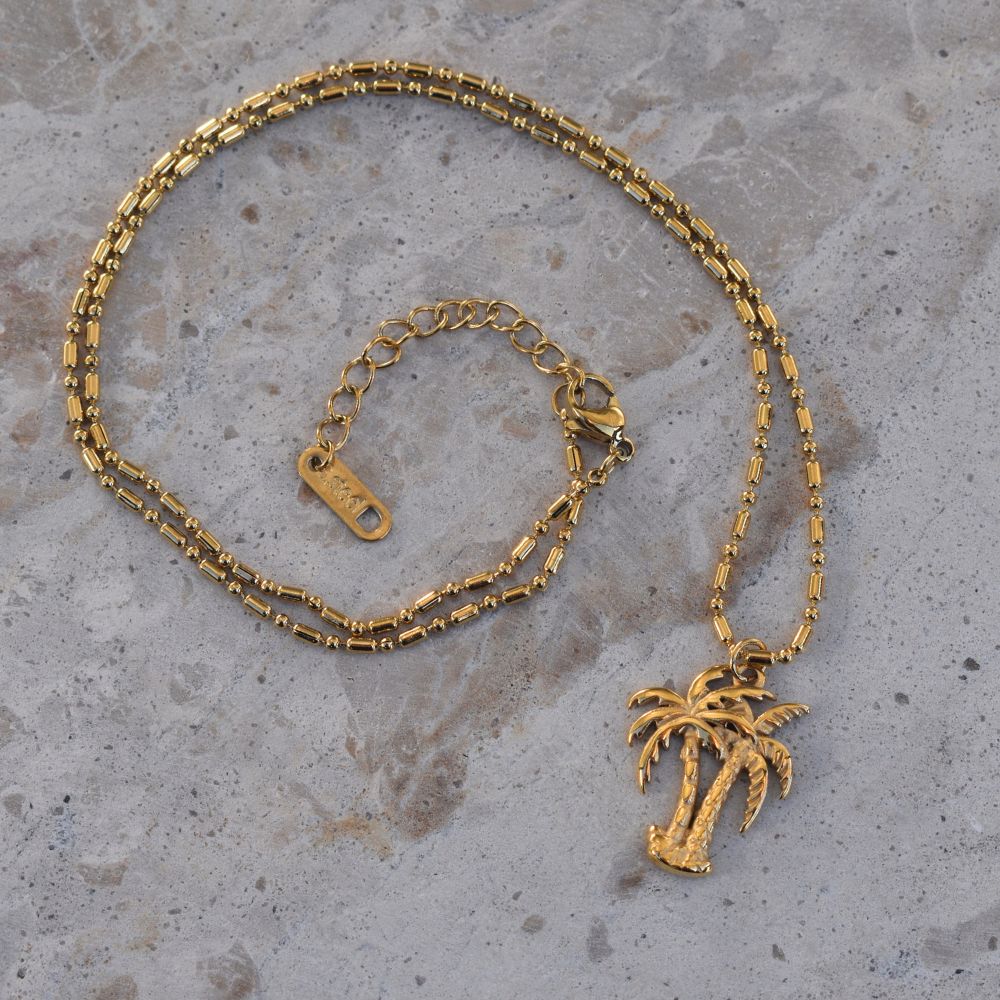 Island Palm Necklace - Goldieboxx Jewellery
