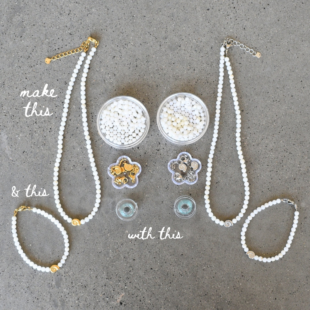 Coconut & Nautilus Shell Mini Bead Kit - Goldieboxx Jewellery