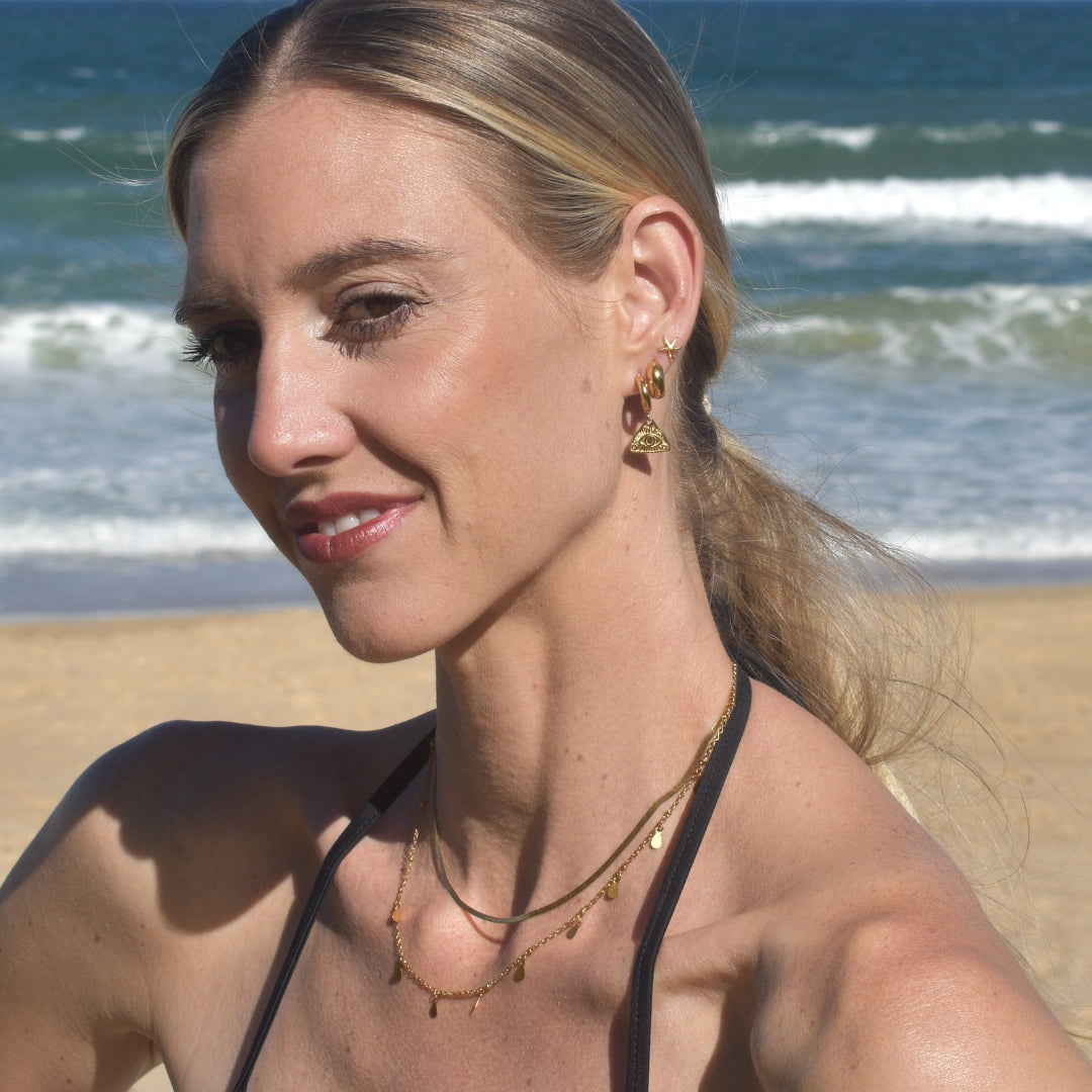 Turkish Eye Hoops - Goldieboxx Jewellery