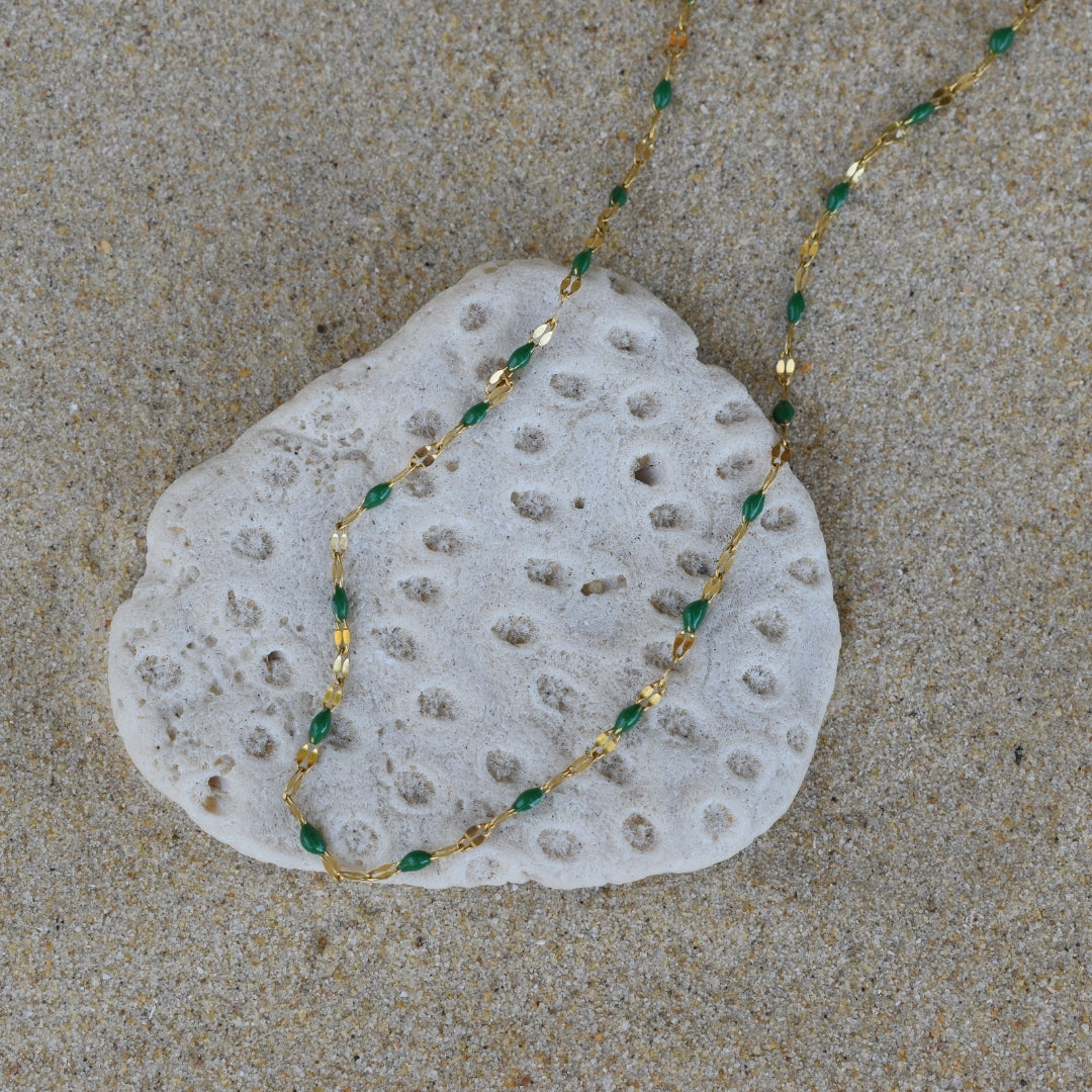 Dainty Emerald Necklace - Goldieboxx Jewellery