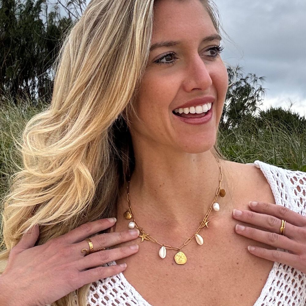 Ocean Charm Necklace - Goldieboxx Jewellery