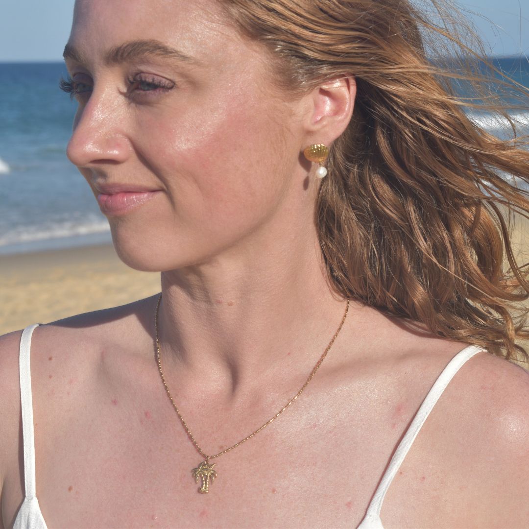 Island Palm Necklace - Goldieboxx Jewellery
