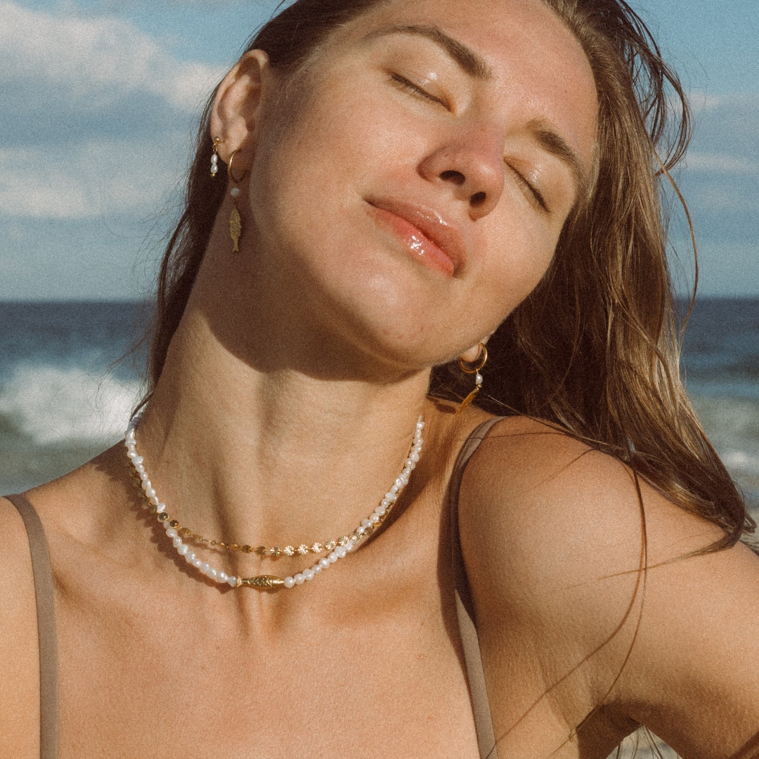 Sardine and Pearl Choker - Goldieboxx Jewellery